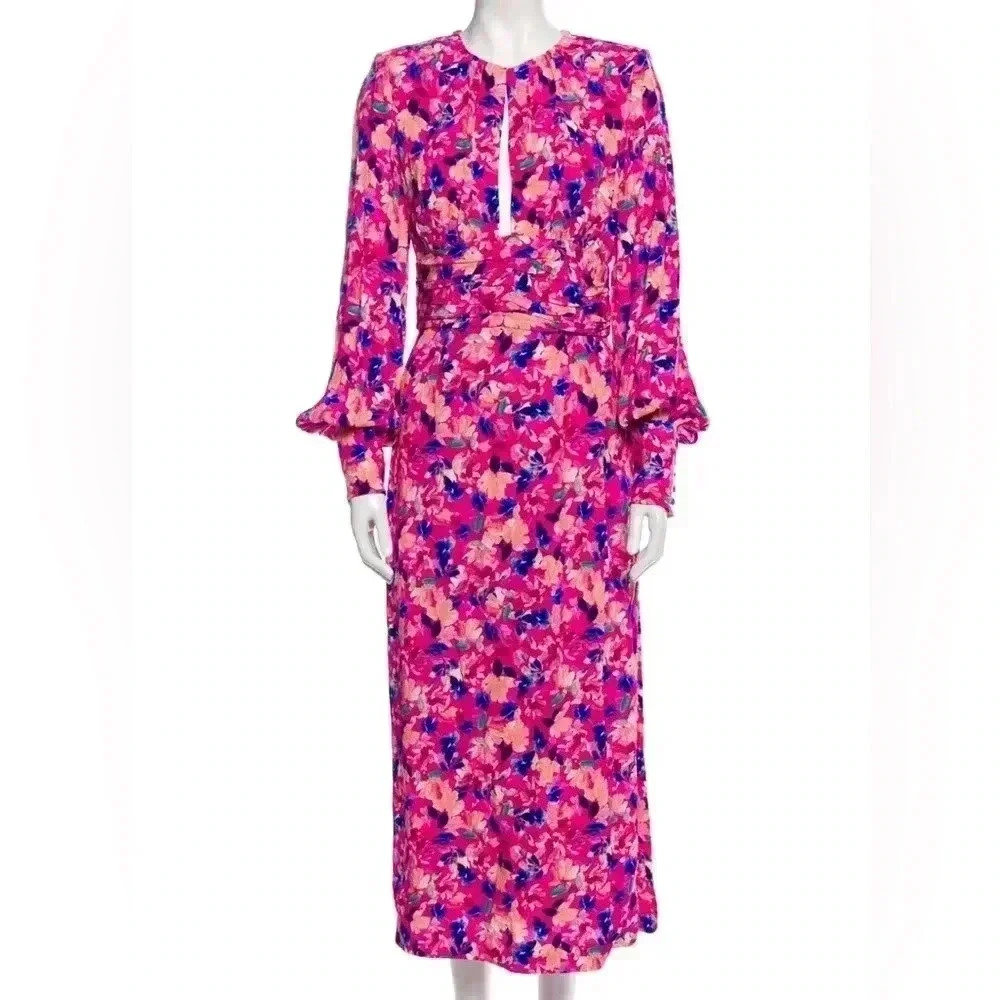 New REBECCA VALLANCE Little Havana Floral Long Sleeve Dress. US Size 6